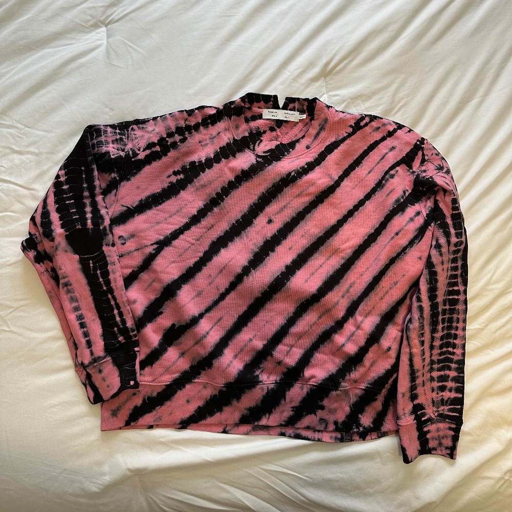 Proenza Schouler White Label Pink Tie Dye Sweatshirt